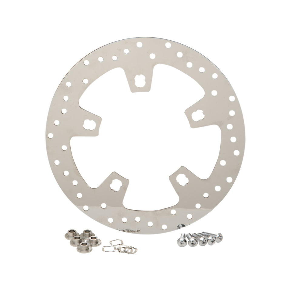 DRAG SPECIALTIES - DRILLED BRAKE ROTOR - FRONT - 11.8" - TOURING
