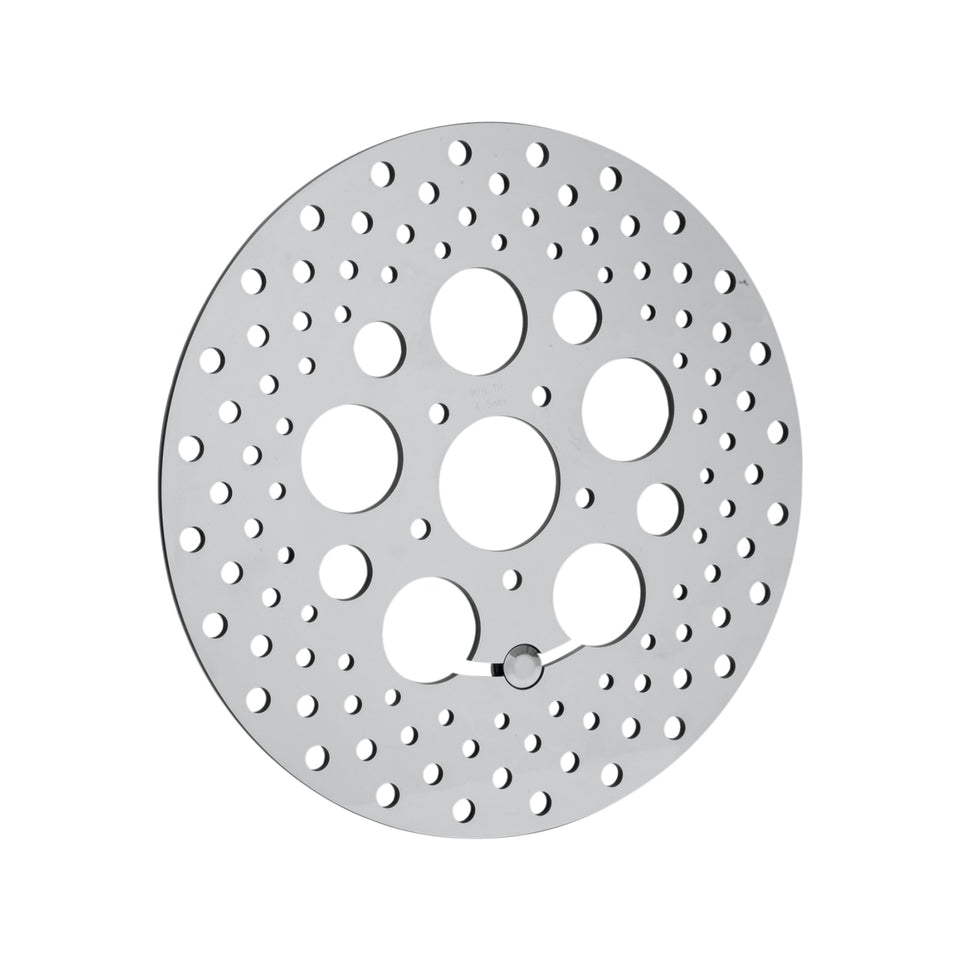 DRAG SPECIALTIES - DRILLED BRAKE ROTOR - FRONT - 11.8" - DYNA