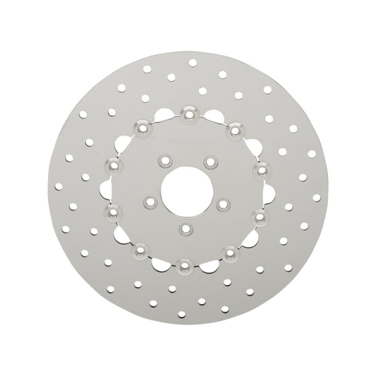 DRAG SPECIALTIES - DRILLED BRAKE ROTOR - FRONT - 11.8" - DYNA