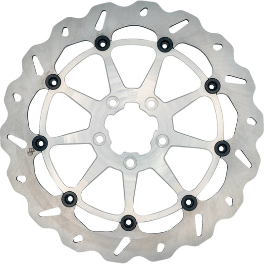 ROTOR 13" FLOATING WAVE RADIAL FR SILVER
