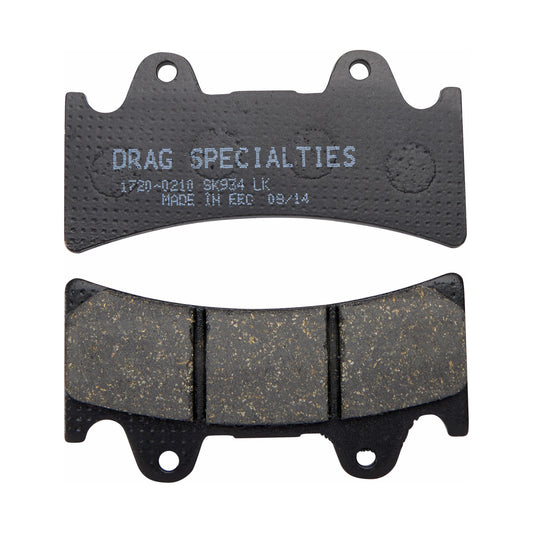 DRAG SPECIALTIES - ORGANIC BRAKE PADS - 6 PISTON CALIPER