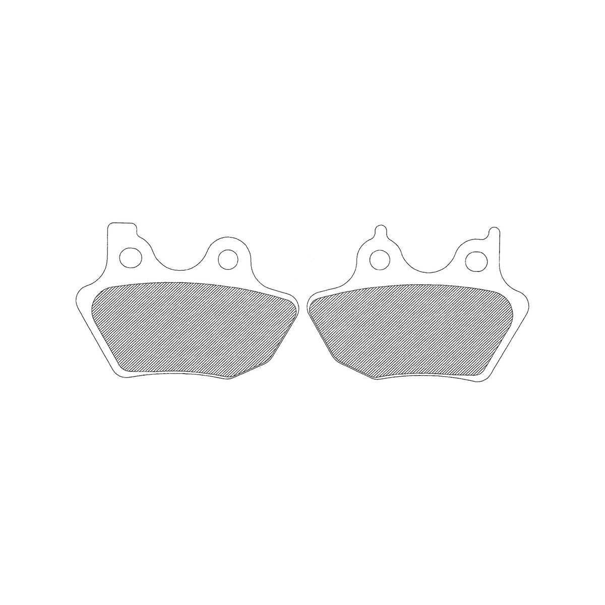 DRAG SPECIALTIES - SEMI-METALLIC BRAKE PADS - FRONT/REAR - HD