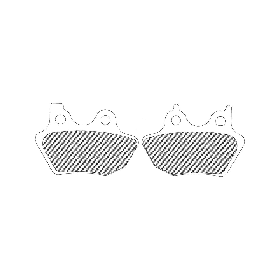 DRAG SPECIALTIES - SEMI-METALLIC BRAKE PADS - FRONT/REAR - HD