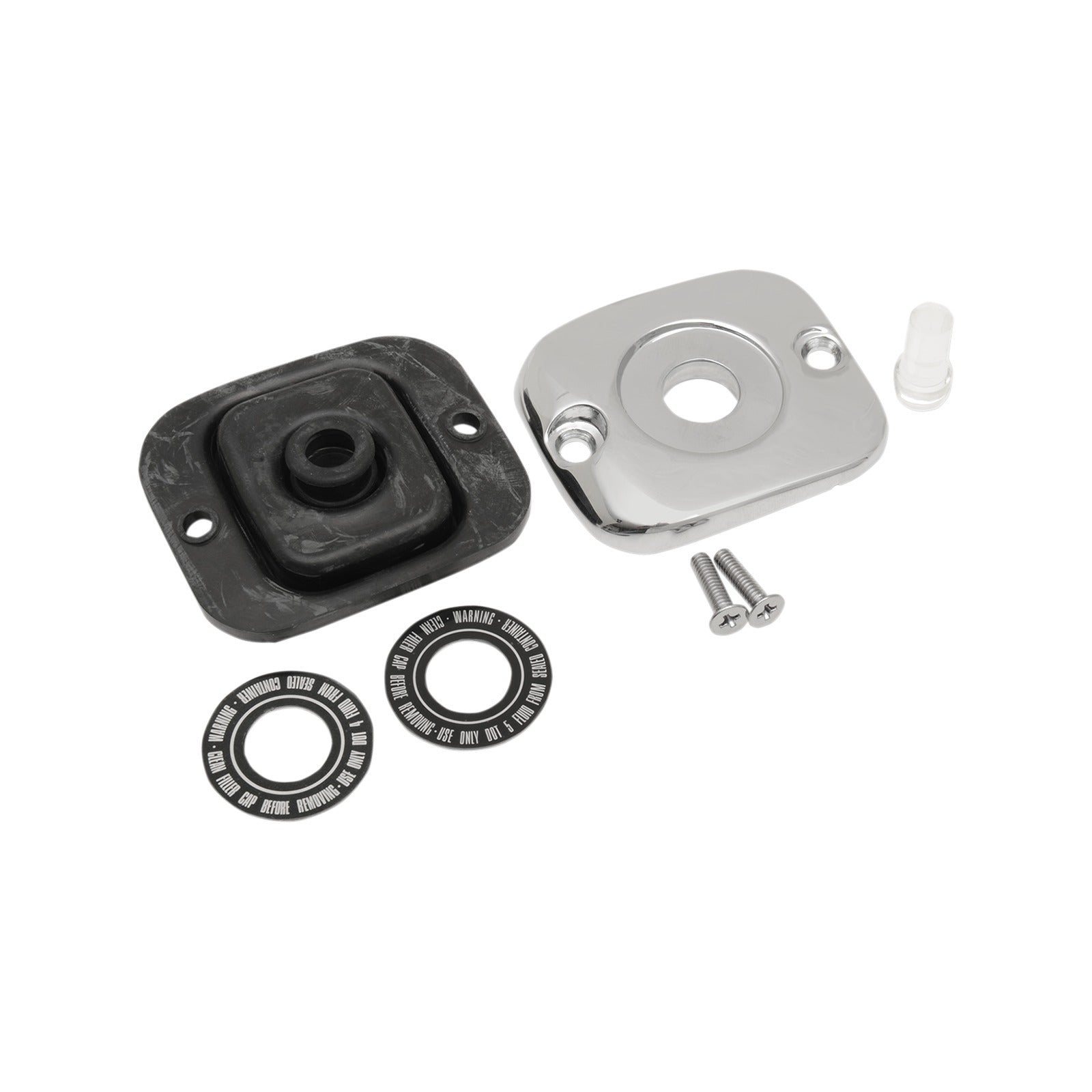 DRAG SPECIALTIES - MASTER CYLINDER COVER - OEM - CHROME - '96-'17