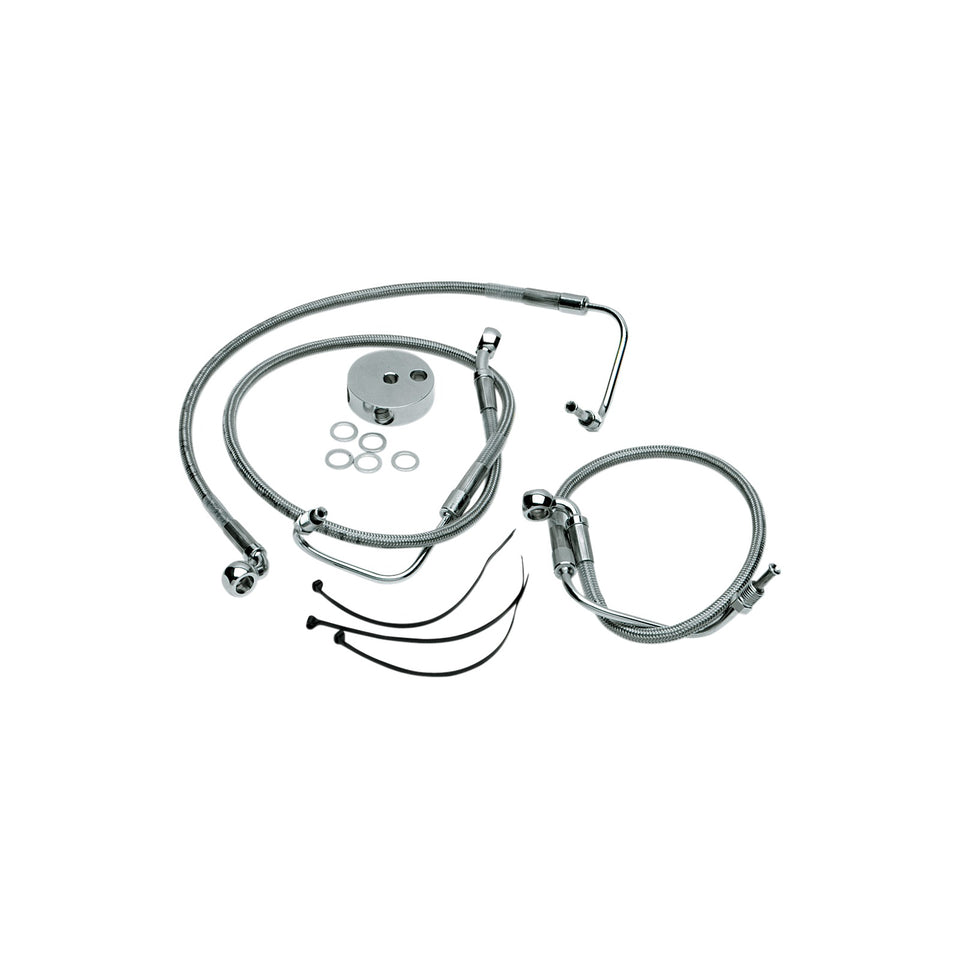 DRAG SPECIALTIES - BRAKE LINE - FRONT (LOWER/UPPER) - BLACK