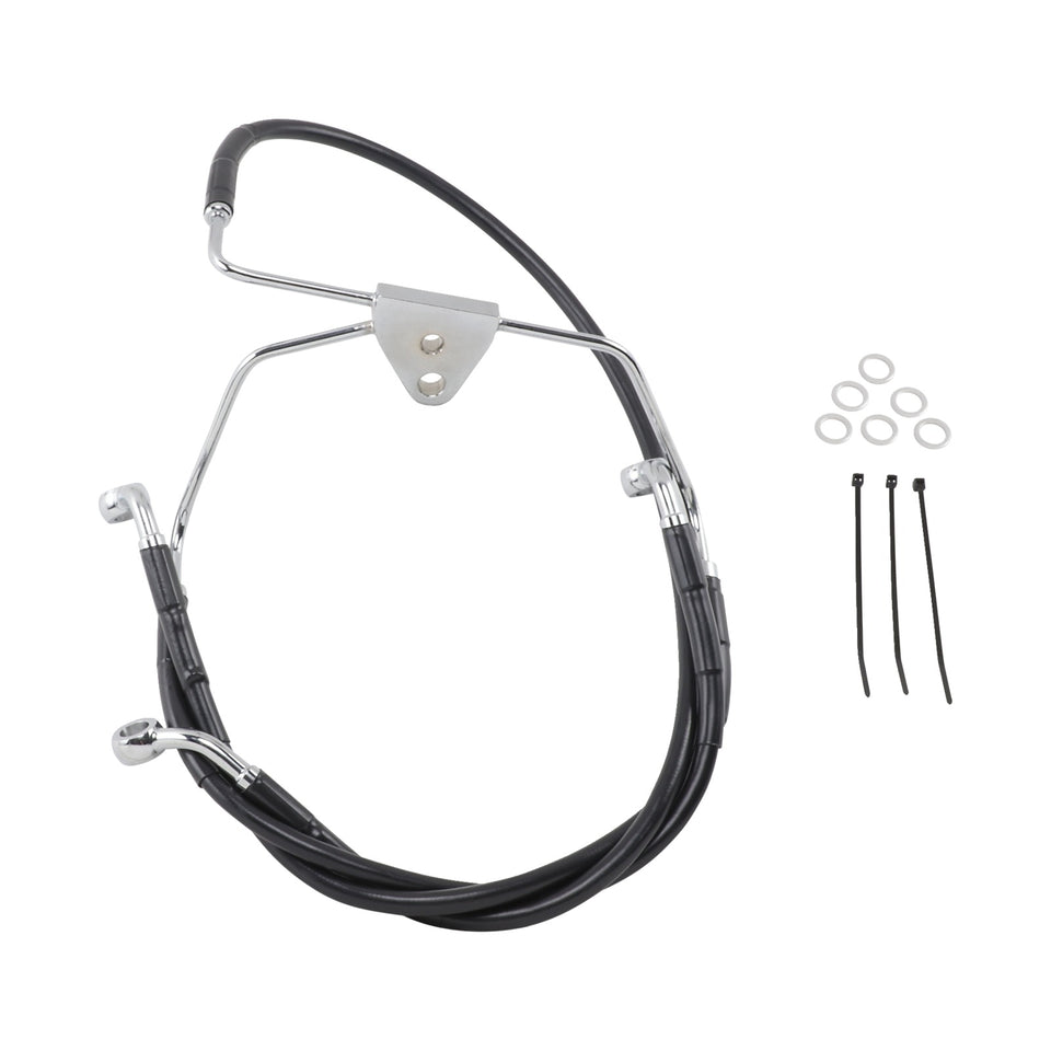 DRAG SPECIALTIES - BRAKE LINE - FRONT (LOWER/UPPER) - BLACK