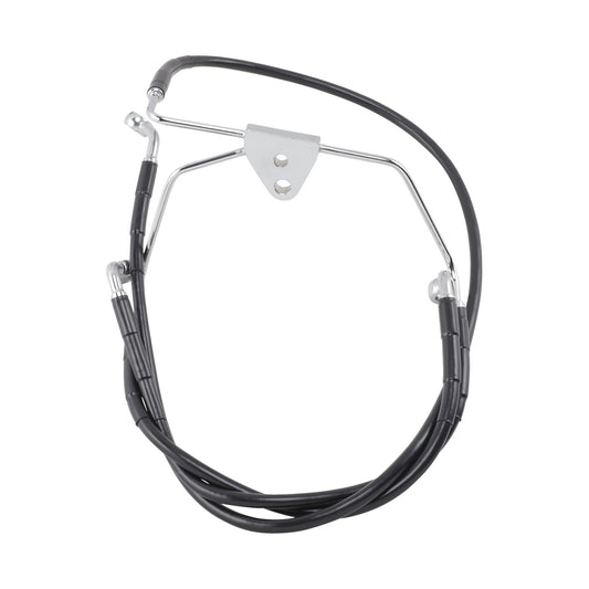 DRAG SPECIALTIES - BRAKE LINE - FRONT - BLACK - +10" - FLH '96-'07