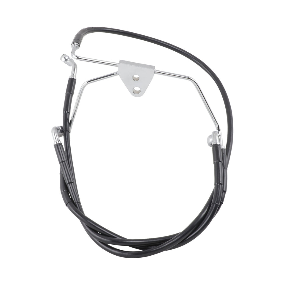 DRAG SPECIALTIES - BRAKE LINE - FRONT - BLACK - +10" - FLH '96-'07