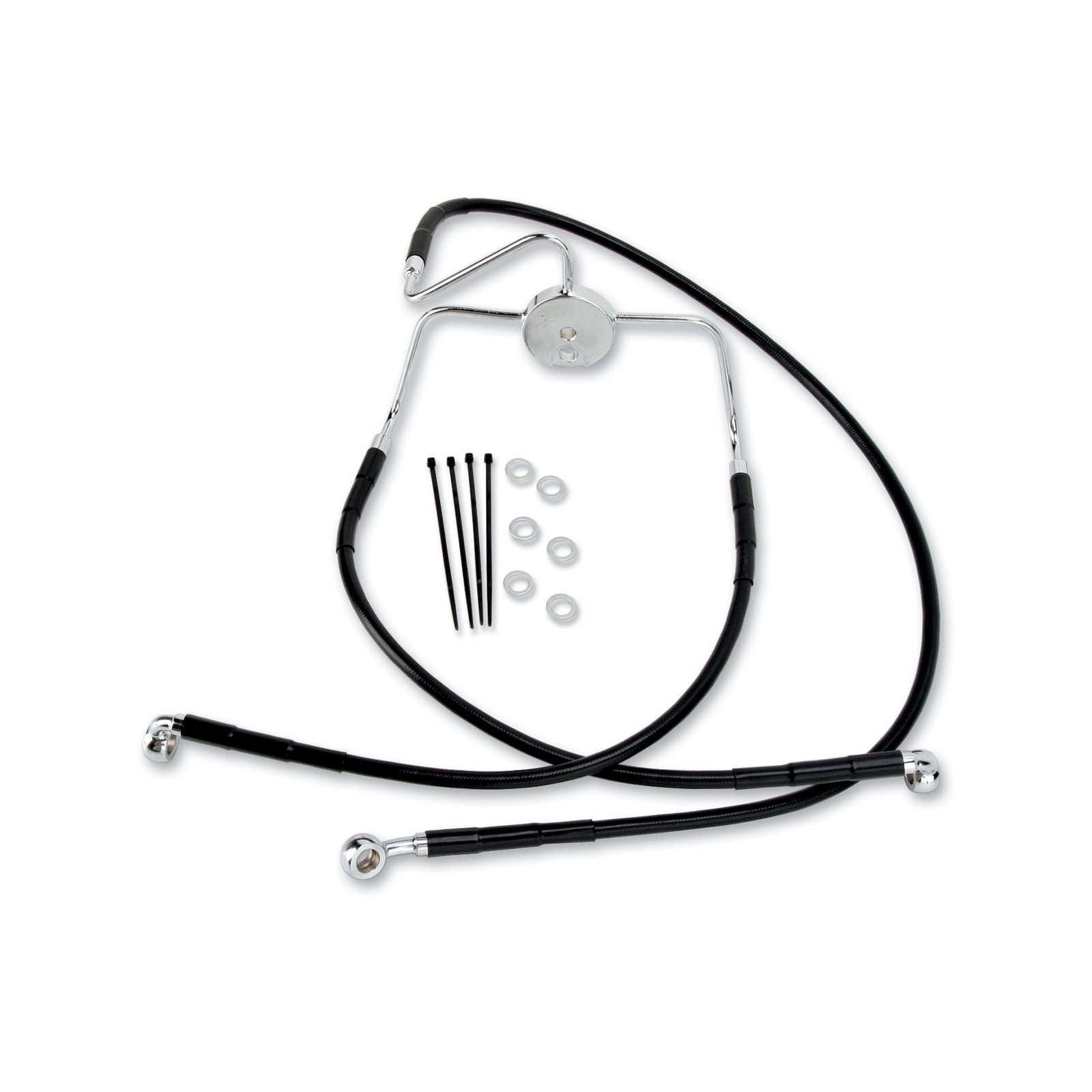 DRAG SPECIALTIES - BRAKE LINE - FRONT (LOWER/UPPER) - BLACK