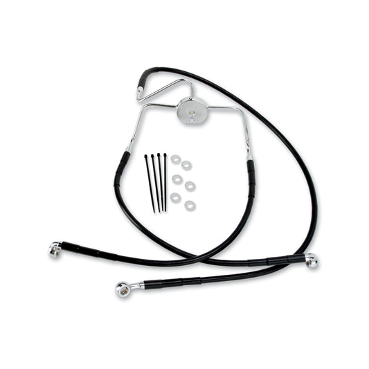 DRAG SPECIALTIES - BRAKE LINE - FRONT (LOWER/UPPER) - BLACK