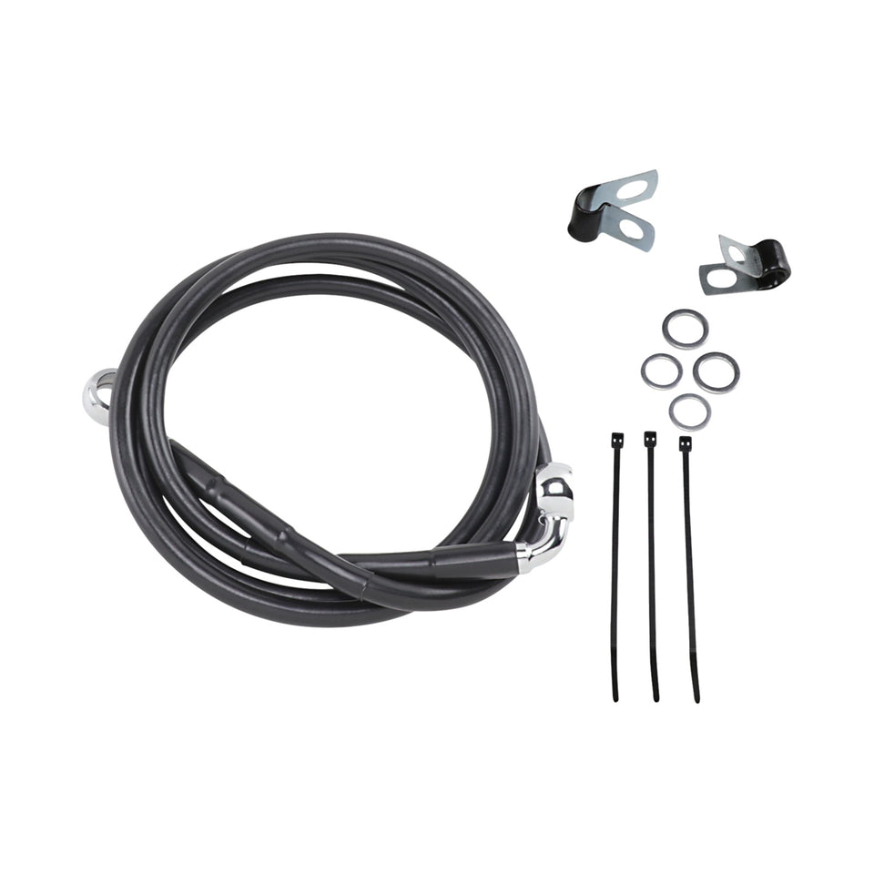DRAG SPECIALTIES - BRAKE LINE - FRONT - BLACK - +6"