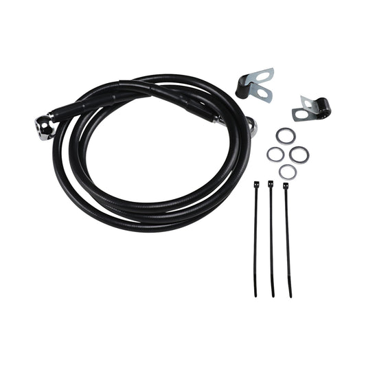 DRAG SPECIALTIES - BRAKE LINE - FRONT - BLACK - +10"