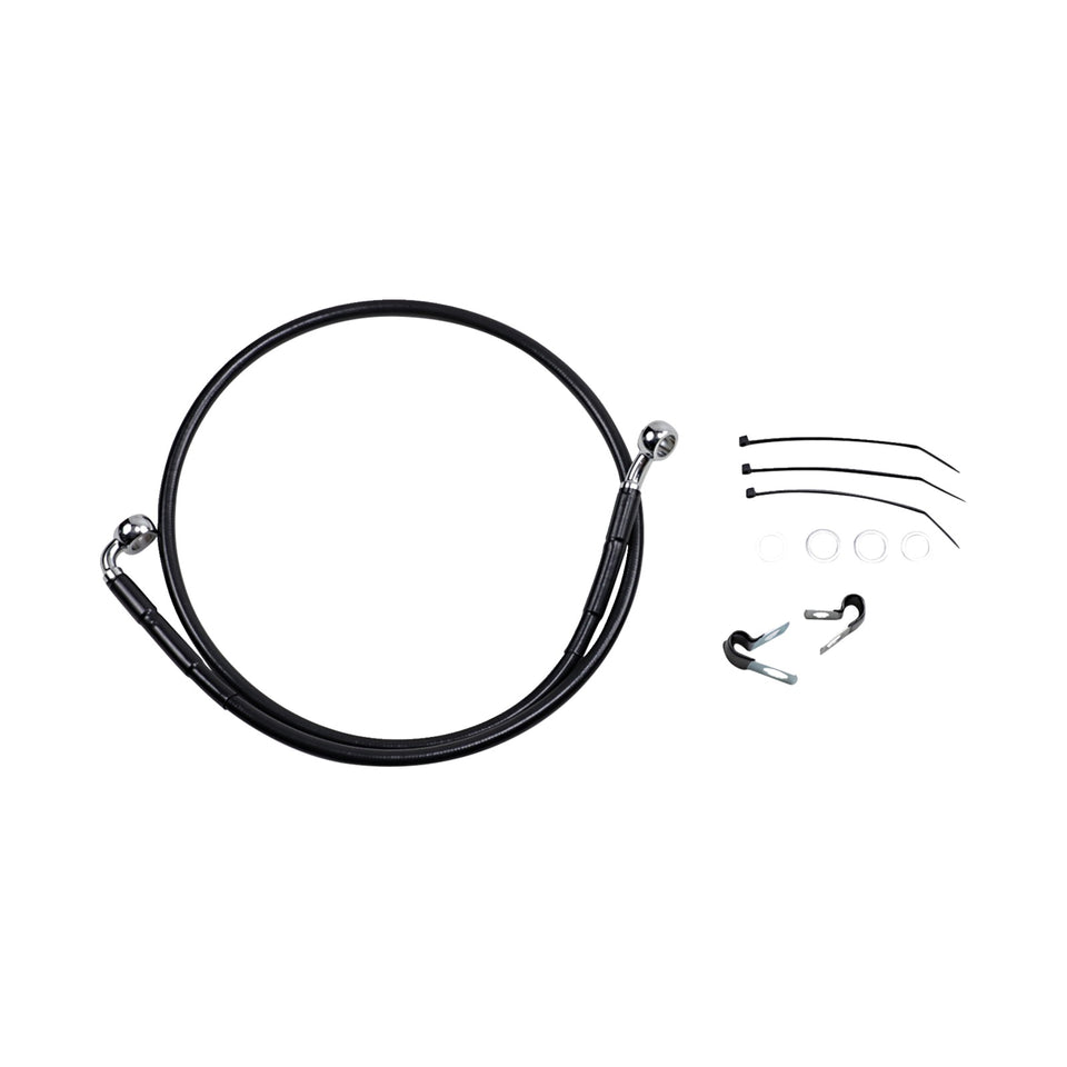 DRAG SPECIALTIES - BRAKE LINE - FRONT (UPPER) - BLACK