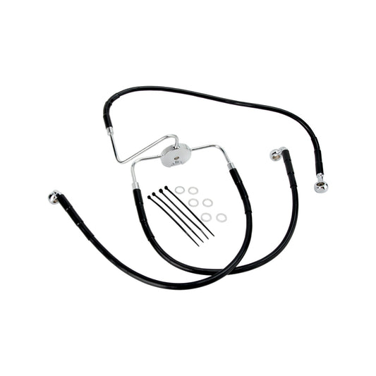 DRAG SPECIALTIES - BRAKE LINE - FRONT (LOWER/UPPER) - BLACK