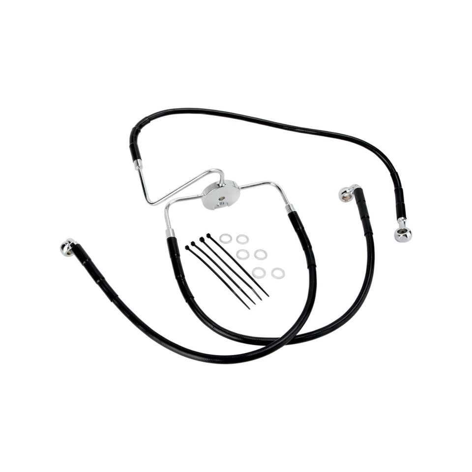 DRAG SPECIALTIES - BRAKE LINE - FRONT (LOWER/UPPER) - BLACK