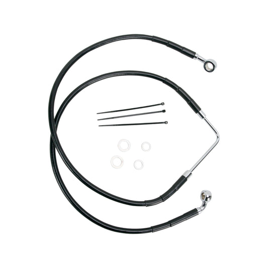 DRAG SPECIALTIES - BRAKE LINE - FRONT (UPPER) - BLACK