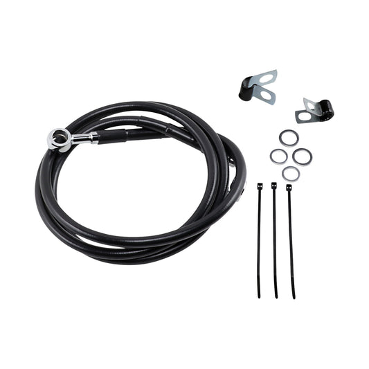 DRAG SPECIALTIES - BRAKE LINE - FRONT - BLACK - +4"