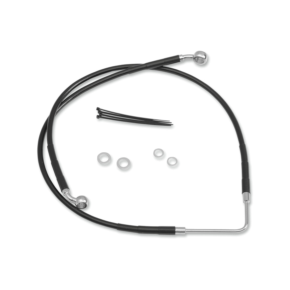 DRAG SPECIALTIES - BRAKE LINE - FRONT (UPPER) - BLACK