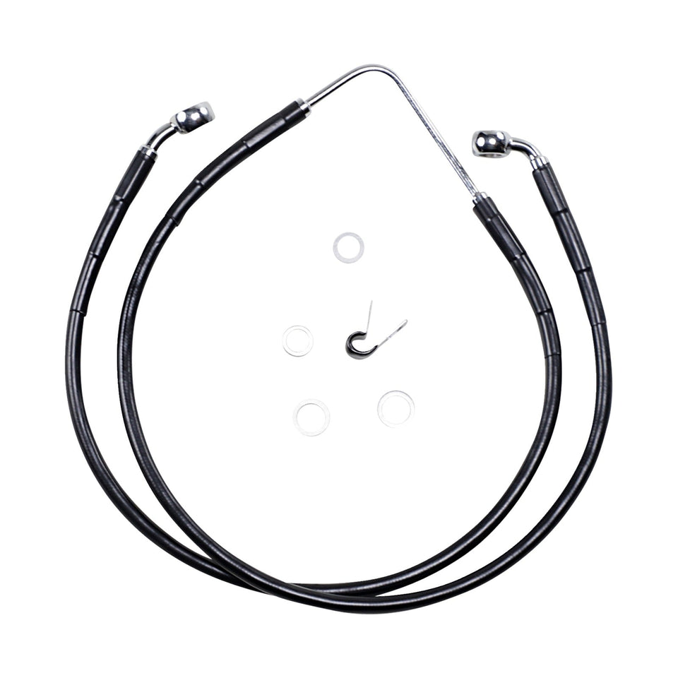 DRAG SPECIALTIES - BRAKE LINE - FRONT (UPPER) - BLACK