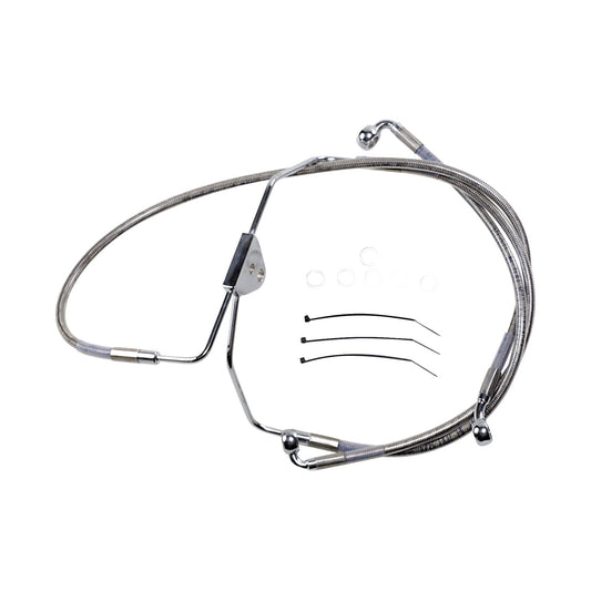 DRAG SPECIALTIES - BRAKE LINE - FRONT - +2" - TOURING - STAINLESS STEEL