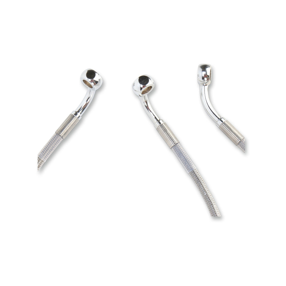DRAG SPECIALTIES - BRAKE LINE - FRONT - +10" - TOURING - STAINLESS STEEL