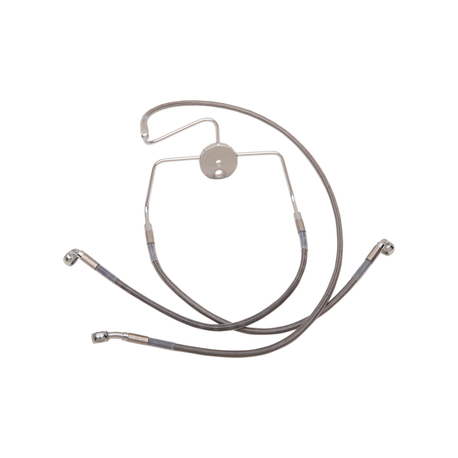 DRAG SPECIALTIES - BRAKE LINE - FRONT - +8" - STAINLESS STEEL