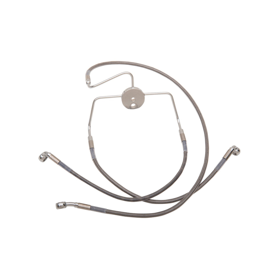 DRAG SPECIALTIES - BRAKE LINE - FRONT - +8" - STAINLESS STEEL