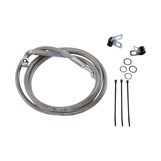 DRAG SPECIALTIES - BRAKE LINE - FRONT - +4" - STAINLESS STEEL