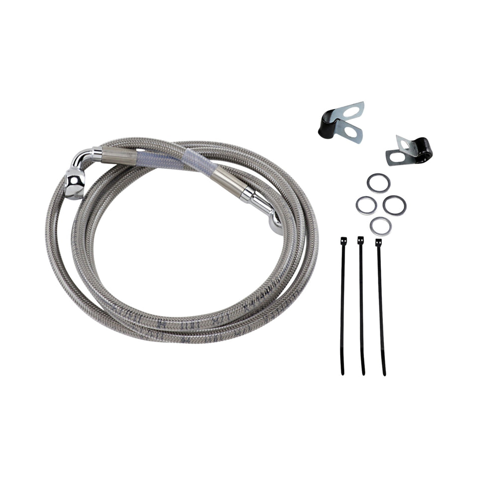 DRAG SPECIALTIES - BRAKE LINE - FRONT - +4" - STAINLESS STEEL