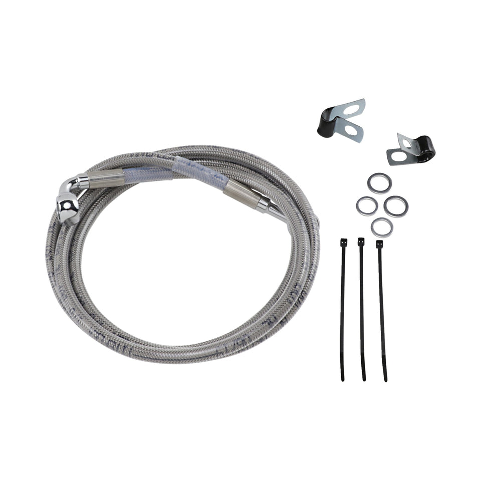 DRAG SPECIALTIES - BRAKE LINE - FRONT - +6" - STAINLESS STEEL