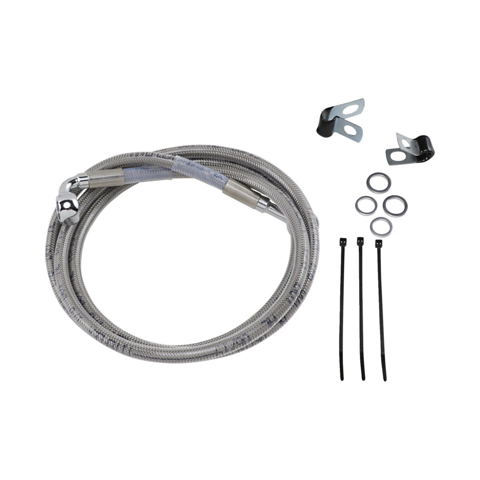 DRAG SPECIALTIES - BRAKE LINE - FRONT - +6" - STAINLESS STEEL