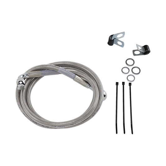 DRAG SPECIALTIES - BRAKE LINE - FRONT - +4" - STAINLESS STEEL