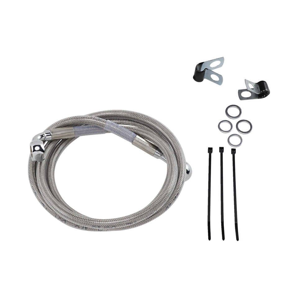 DRAG SPECIALTIES - BRAKE LINE - FRONT - +4" - STAINLESS STEEL