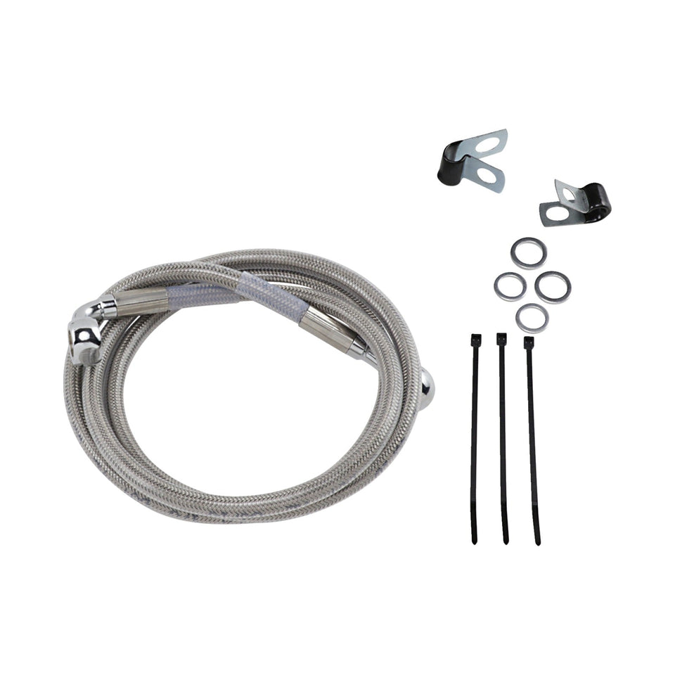 DRAG SPECIALTIES - BRAKE LINE - FRONT - +4" - STAINLESS STEEL