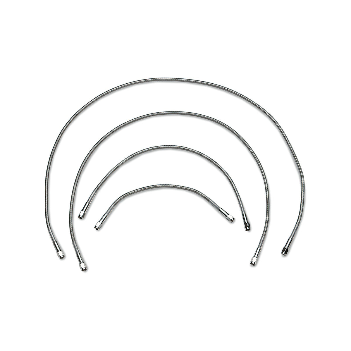DRAG SPECIALTIES - UNIVERSAL BRAKE LINE - BLACK - 18"