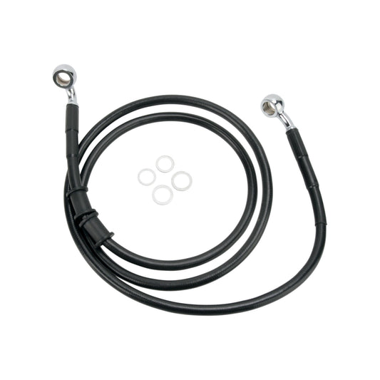 DRAG SPECIALTIES - BRAKE LINE - FRONT (UPPER) - BLACK
