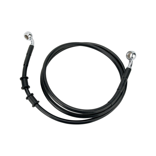 DRAG SPECIALTIES - BRAKE LINE - FRONT - BLACK - +2" - FXDB '08-'17