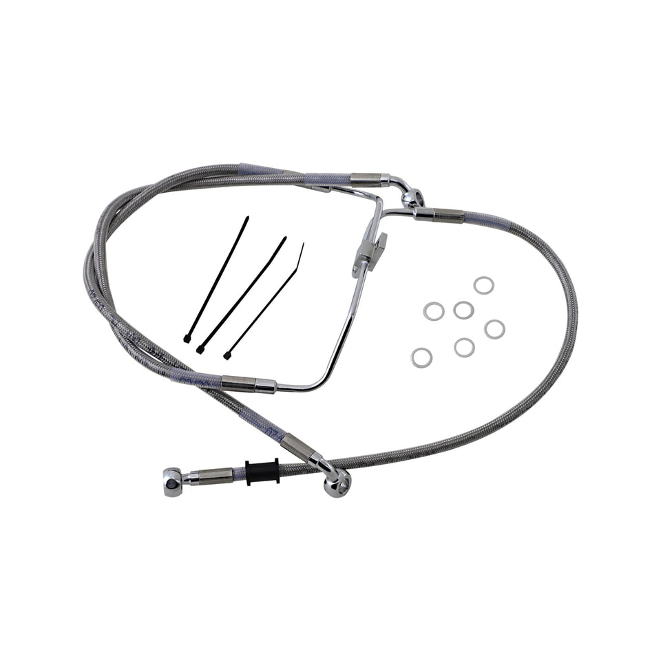 DRAG SPECIALTIES - BRAKE LINE - FRONT (LOWER/UPPER) - STAINLESS STEEL