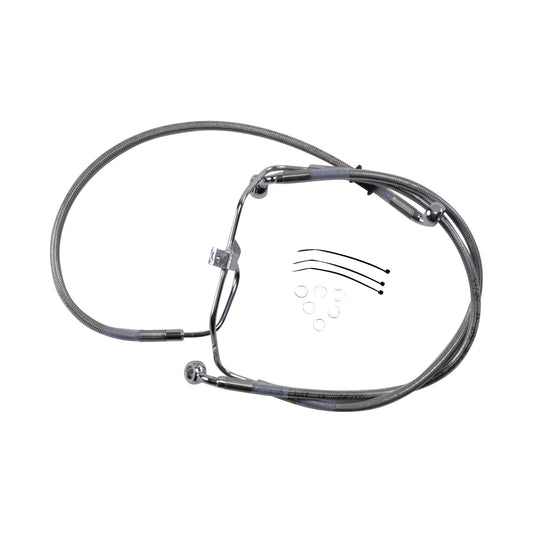 DRAG SPECIALTIES - BRAKE LINE - +2" - STAINLESS STEEL - FXDF '08-'17