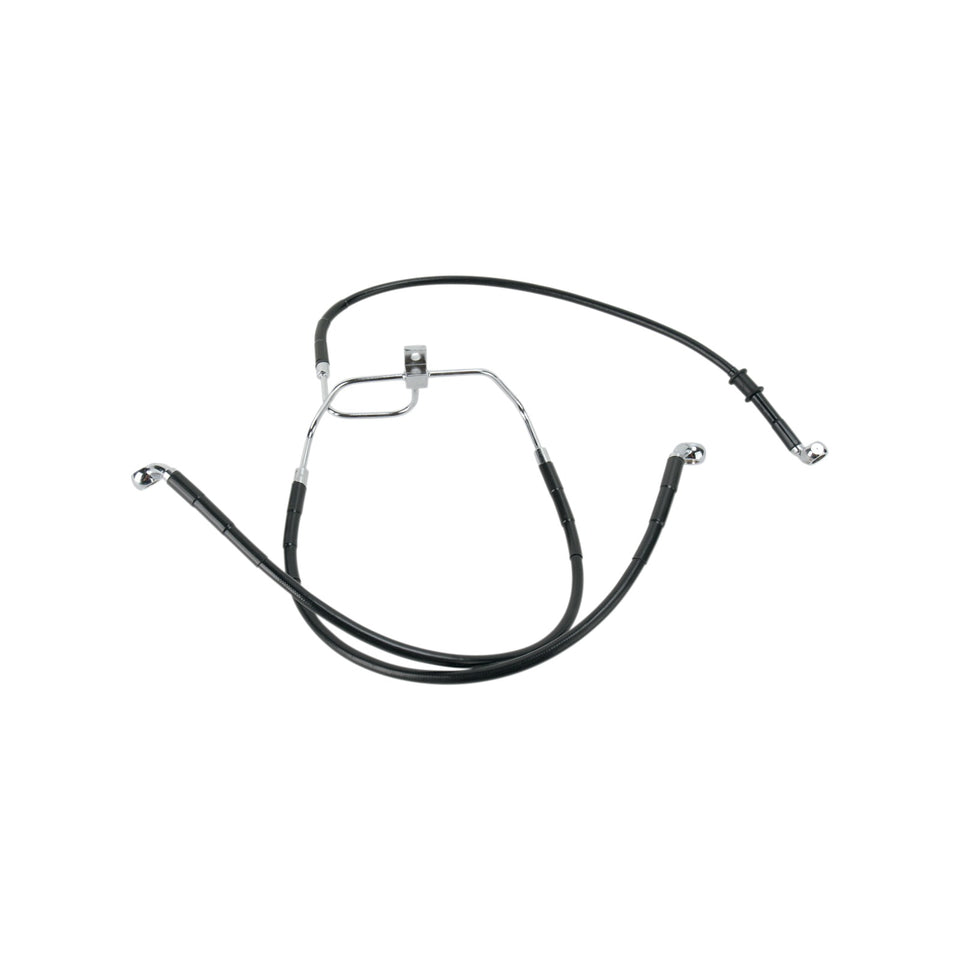 DRAG SPECIALTIES - BRAKE LINE - FRONT (LOWER/UPPER) - BLACK