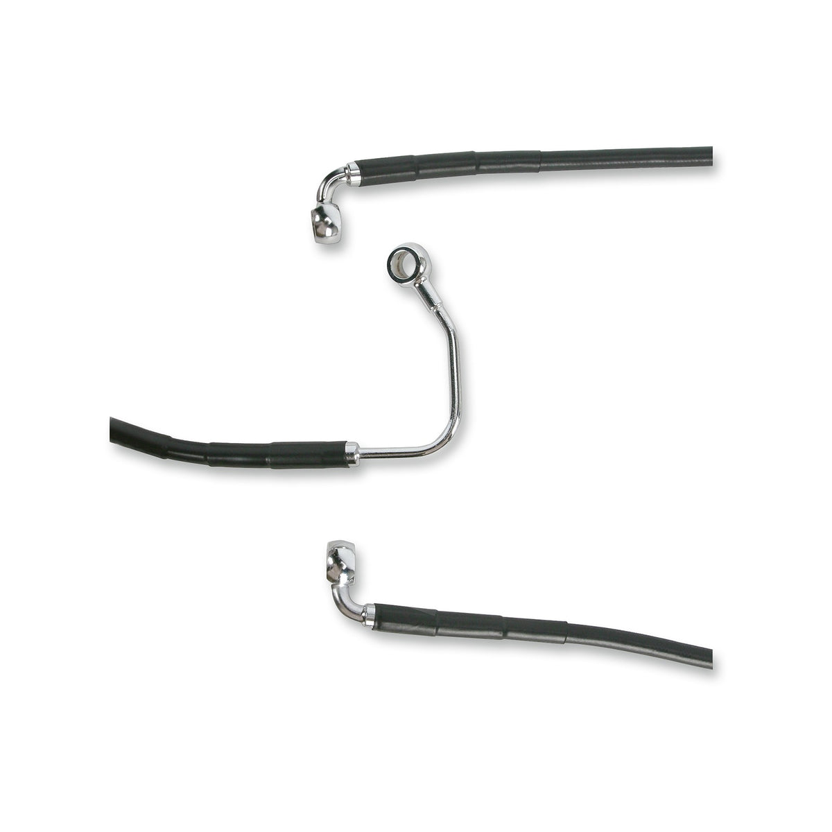 DRAG SPECIALTIES - BRAKE LINE - FRONT (LOWER/MID) - ABS - BLACK