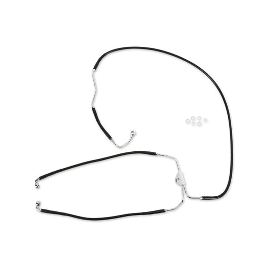 DRAG SPECIALTIES - BRAKE LINE - FRONT (LOWER/MID) - ABS - BLACK
