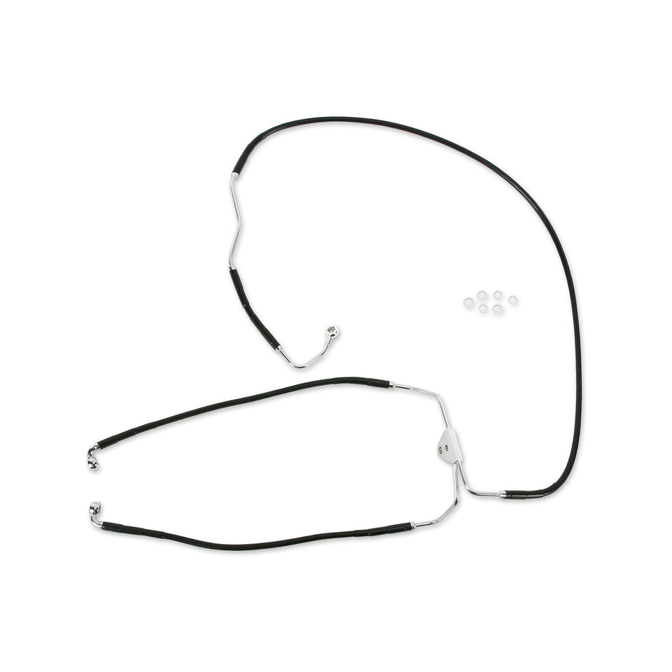 DRAG SPECIALTIES - BRAKE LINE - FRONT (LOWER/MID) - ABS - BLACK