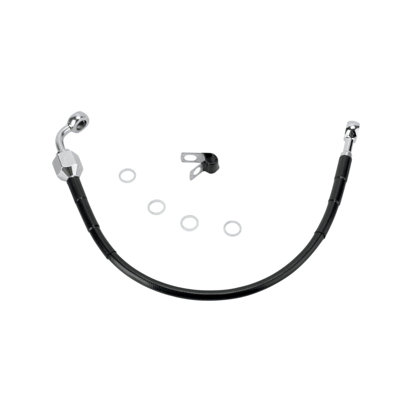 DRAG SPECIALTIES - BRAKE LINE - REAR - BLACK