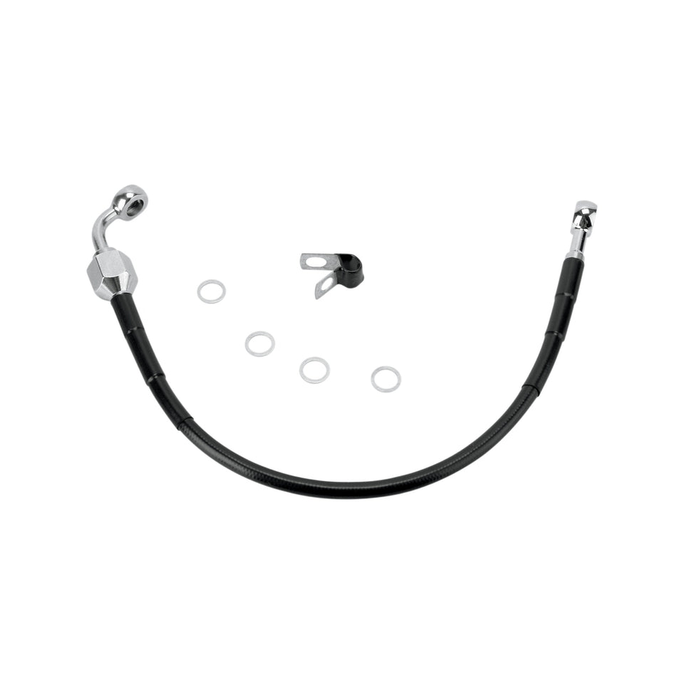 DRAG SPECIALTIES - BRAKE LINE - REAR - BLACK