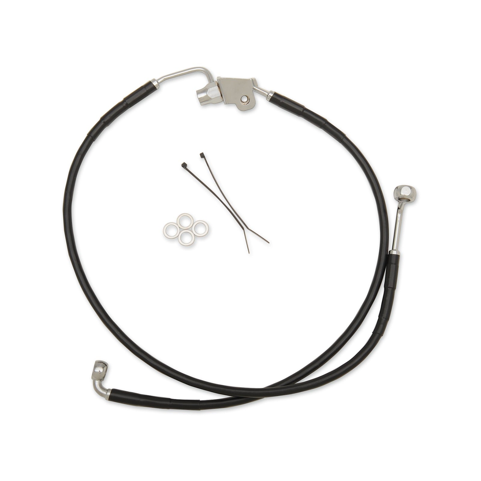 DRAG SPECIALTIES - BRAKE LINE - REAR - BLACK