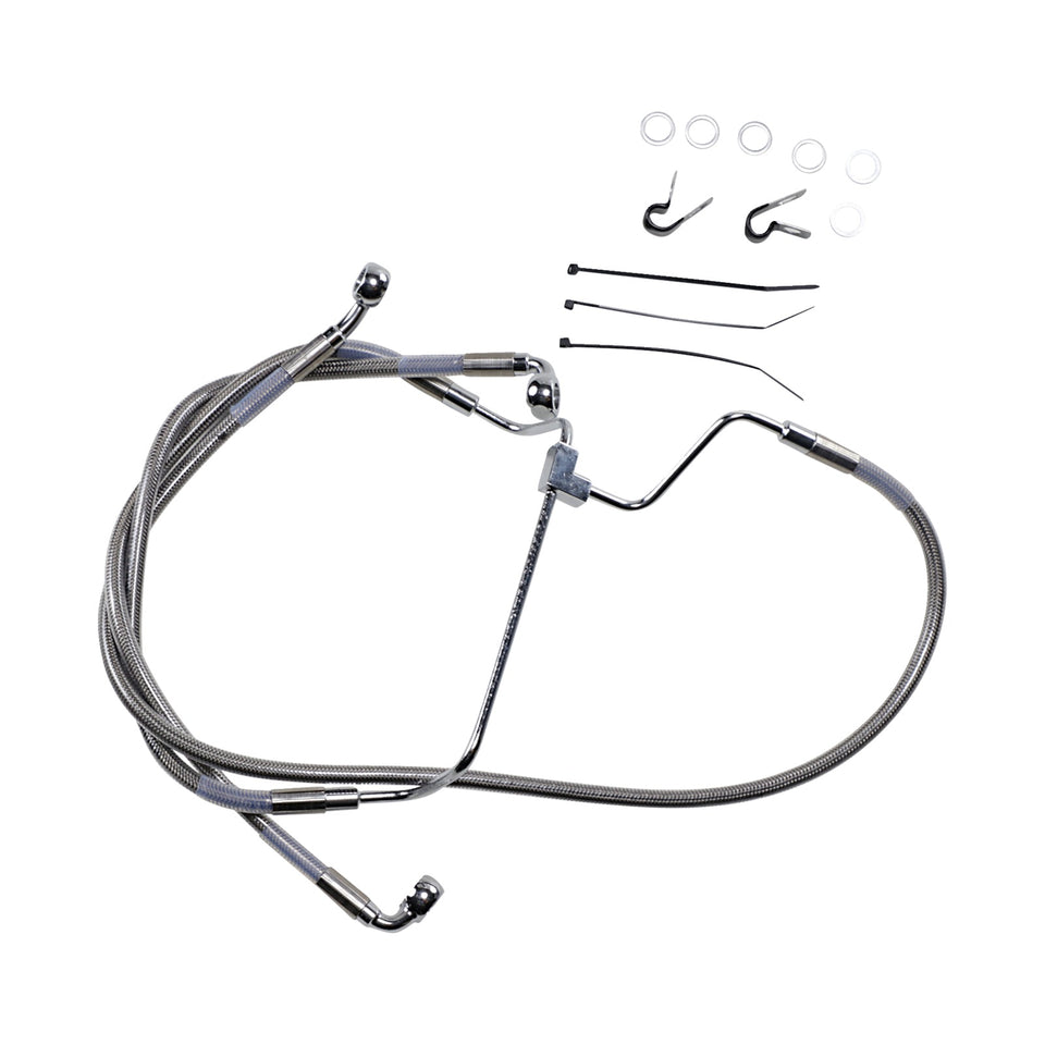 DRAG SPECIALTIES - BRAKE LINE - +2" - STAINLESS STEEL