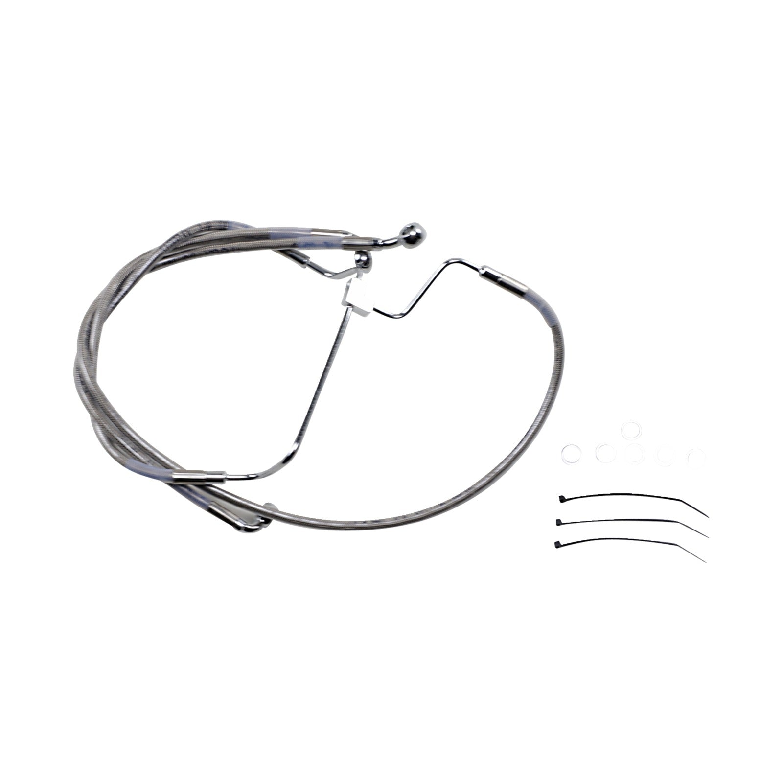 DRAG SPECIALTIES - BRAKE LINE - +6" - STAINLESS STEEL