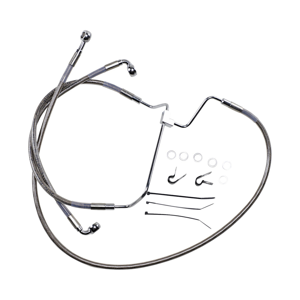 DRAG SPECIALTIES - BRAKE LINE - +8" - STAINLESS STEEL