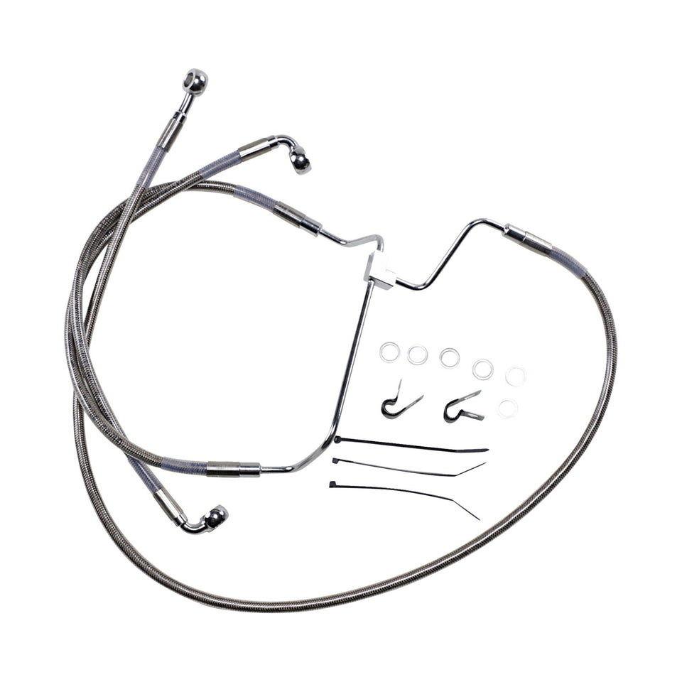 DRAG SPECIALTIES - BRAKE LINE - +8" - STAINLESS STEEL